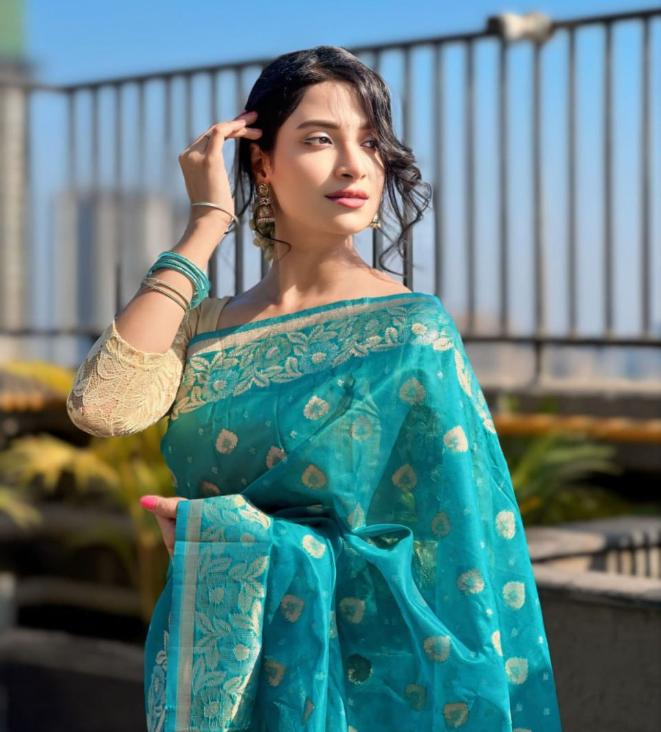 OJASVI ORGANZA SAREE