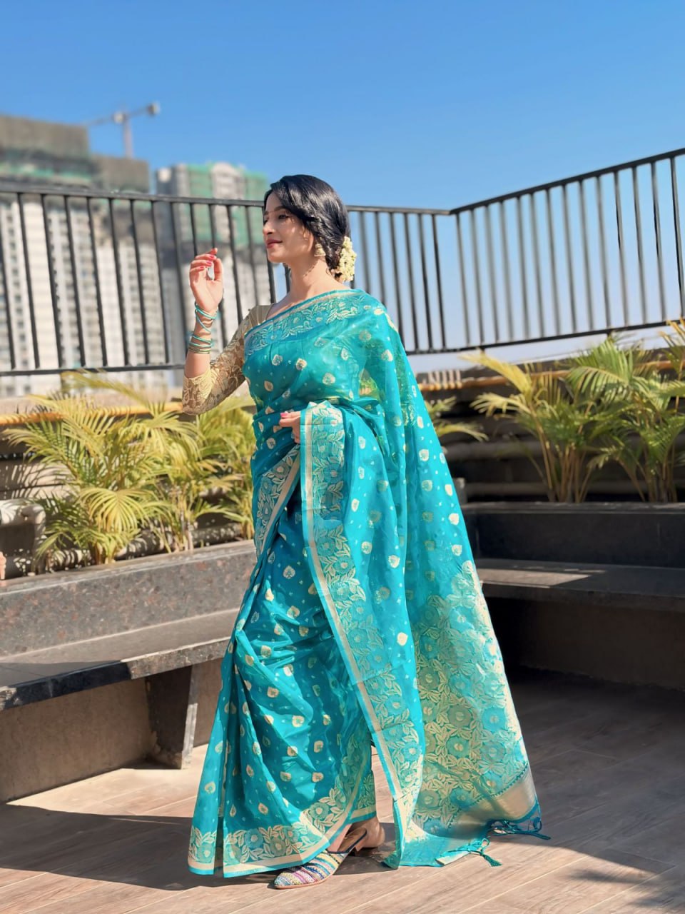 OJASVI ORGANZA SAREE