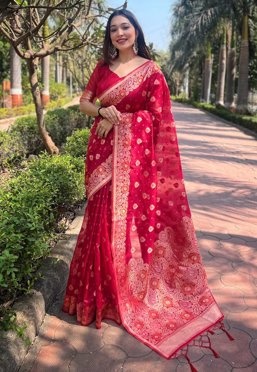 OJASVI ORGANZA SAREE