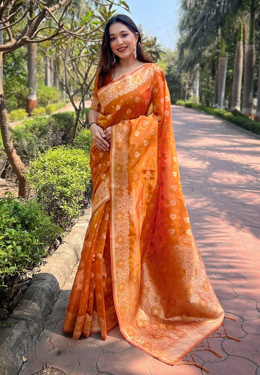 OJASVI ORGANZA SAREE