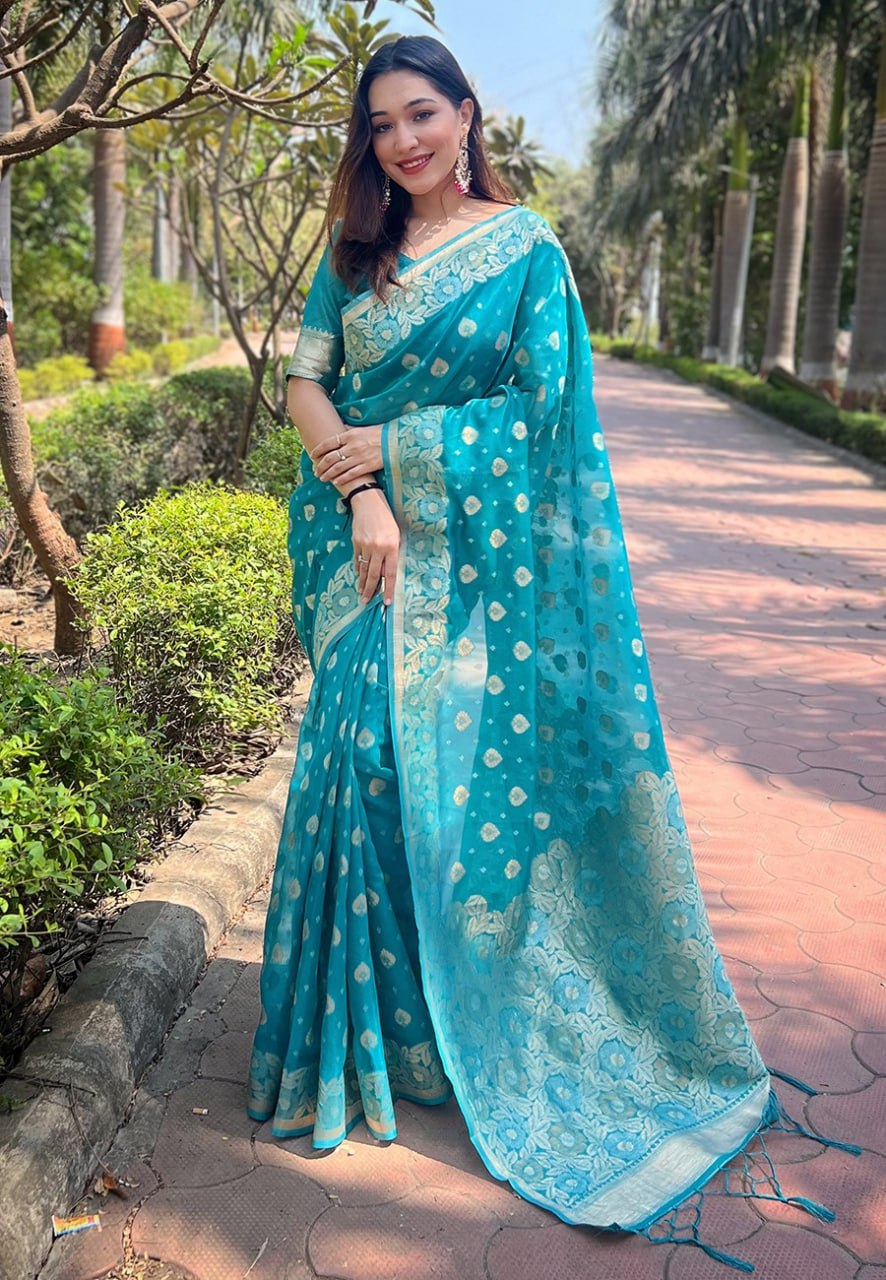 OJASVI ORGANZA SAREE