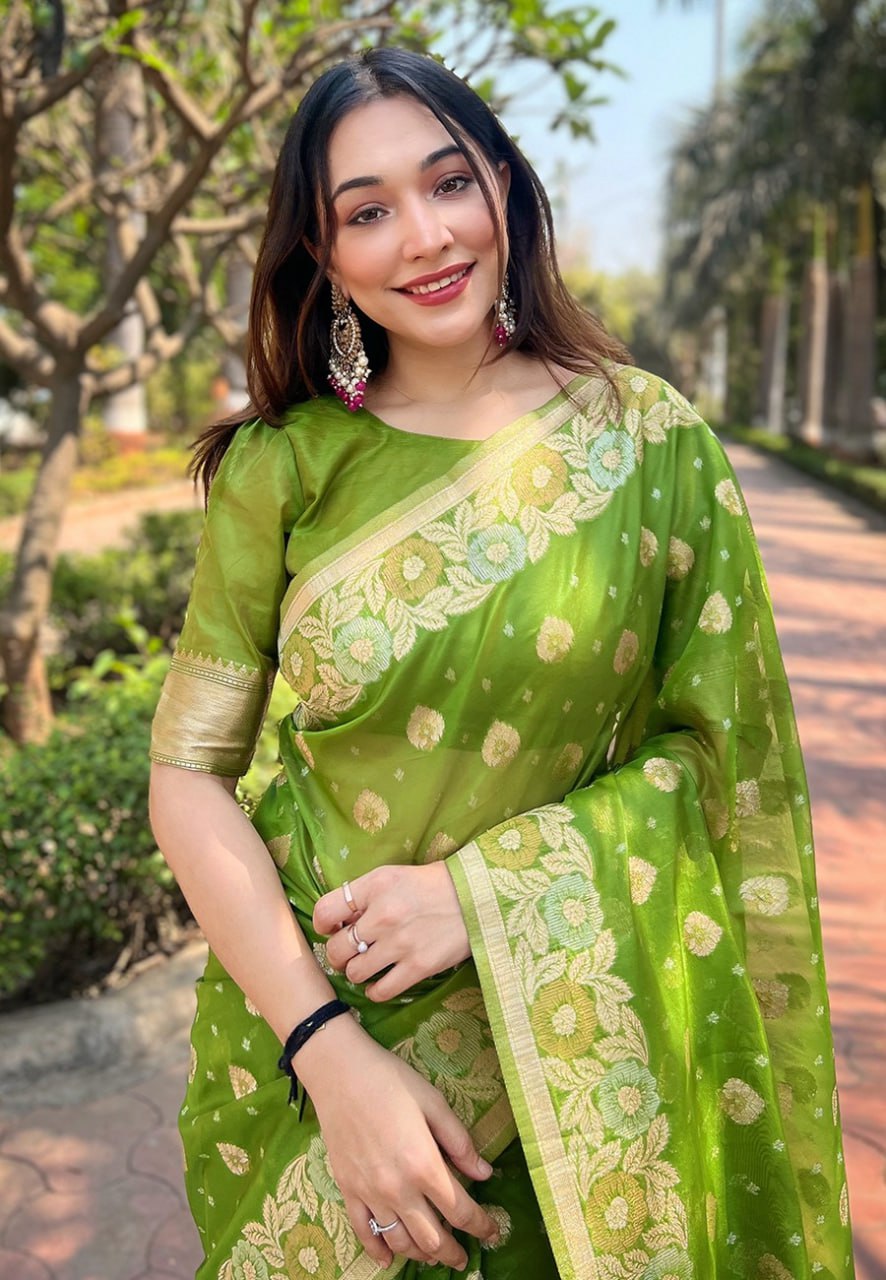 OJASVI ORGANZA SAREE