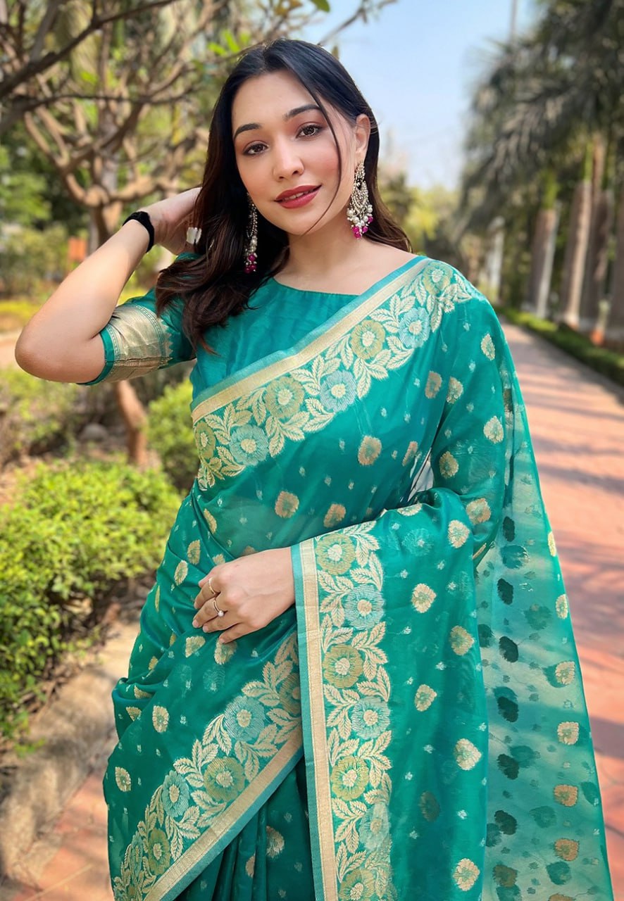 OJASVI ORGANZA SAREE