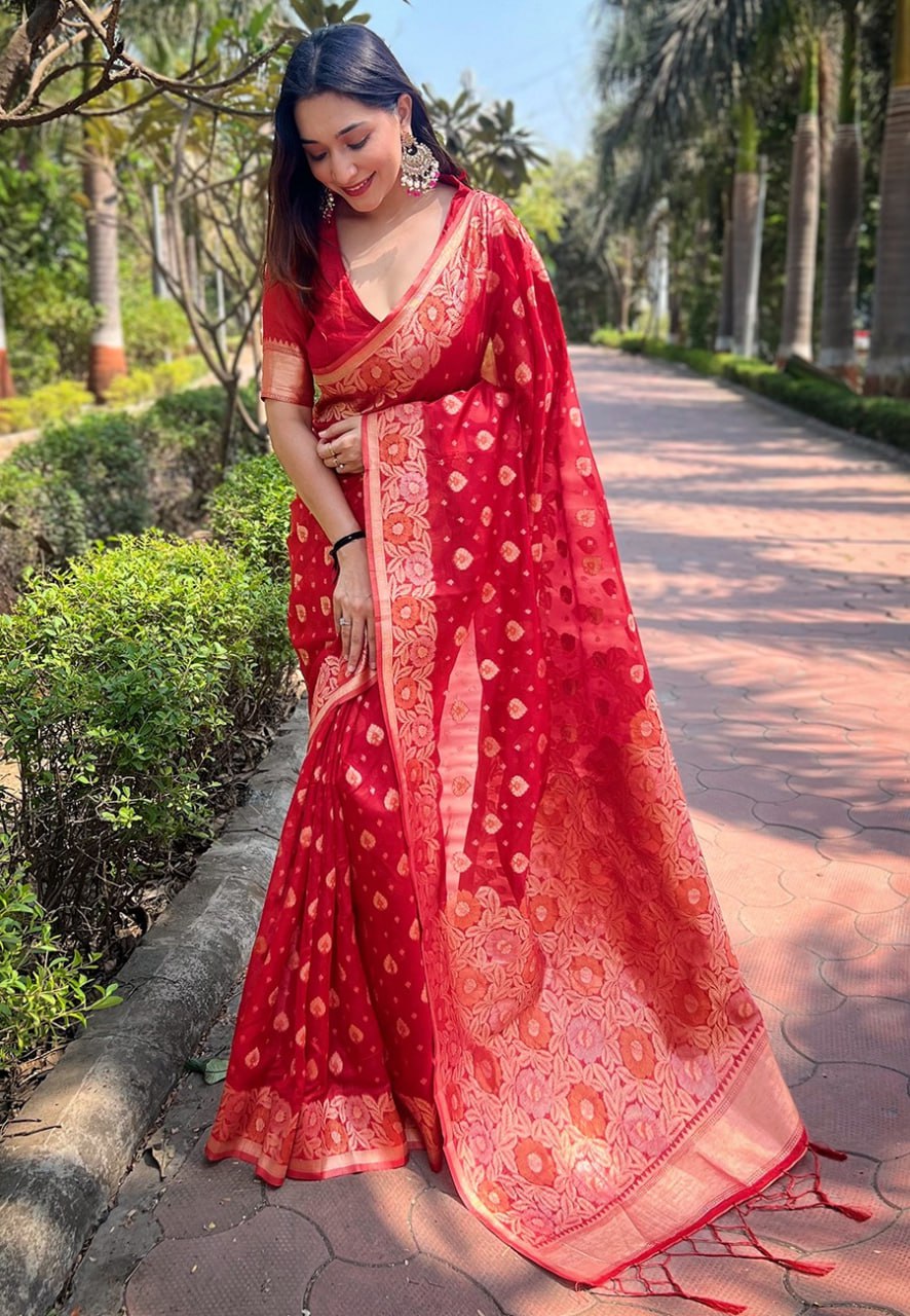 OJASVI ORGANZA SAREE