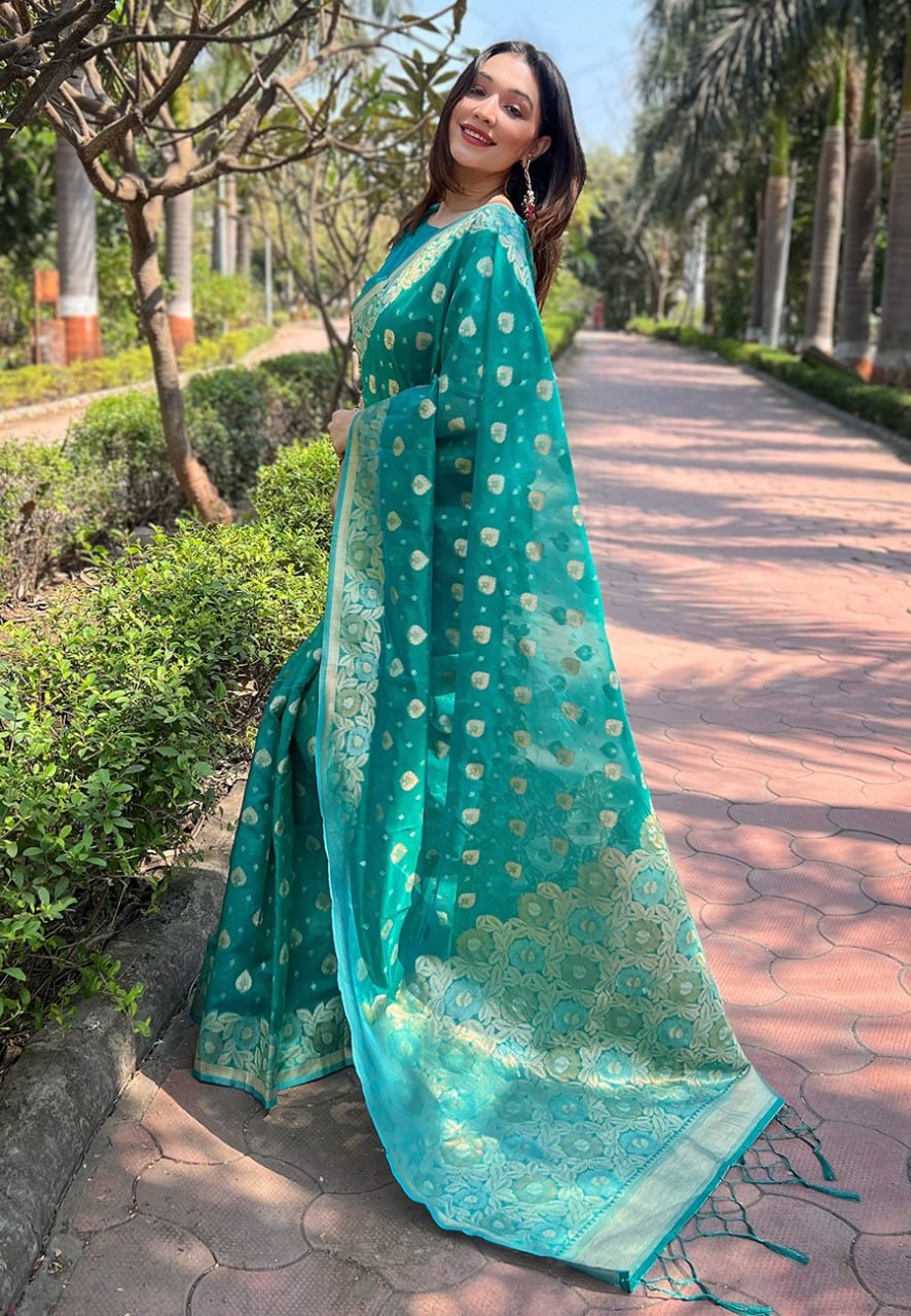 OJASVI ORGANZA SAREE