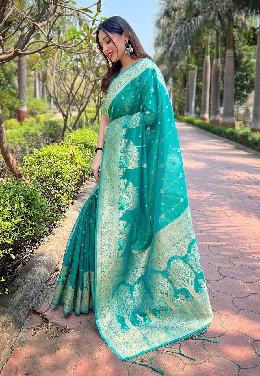 ISHITA ORGANZA SAREE