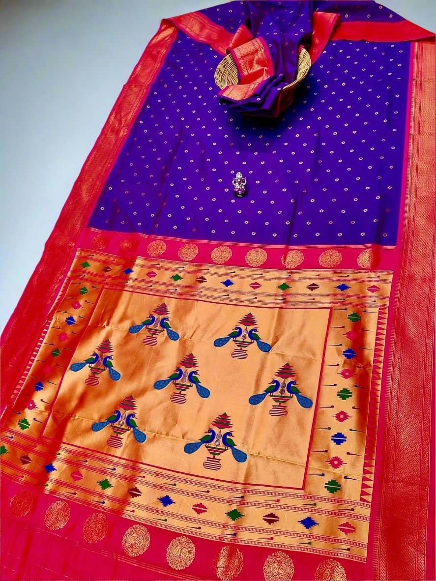 Traditional Yeola  Pallu Aisha Paithani