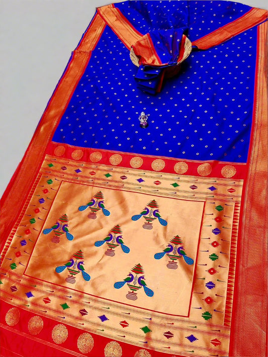 Traditional Yeola  Pallu Aisha Paithani