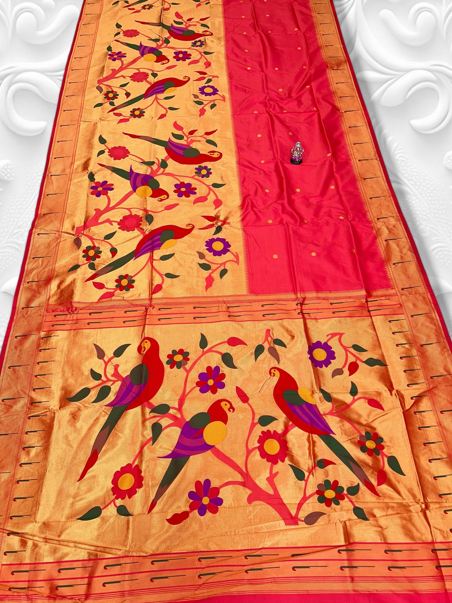 Half allover brocade paithani