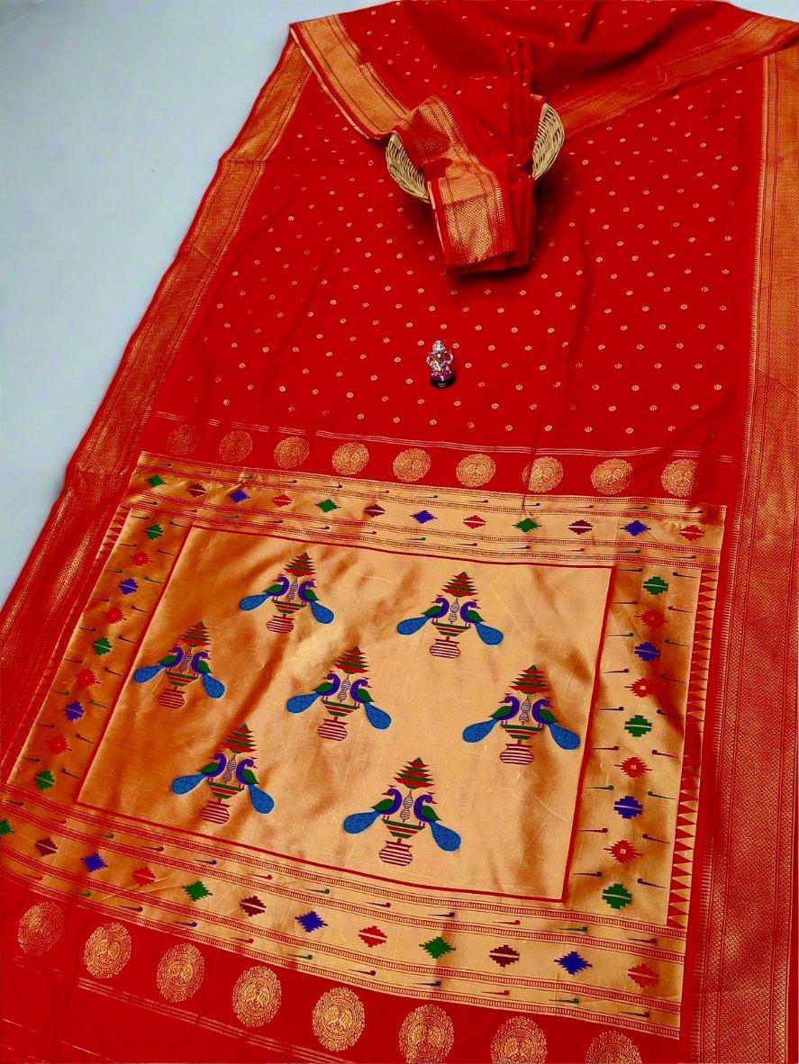 Traditional Yeola  Pallu Aisha Paithani